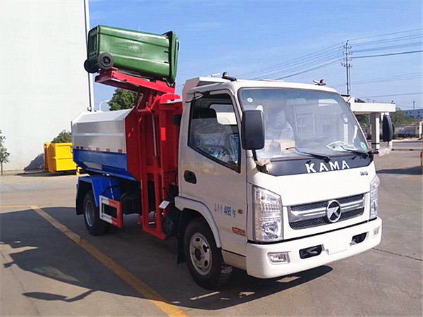 國五凱馬5方自裝卸式垃圾車