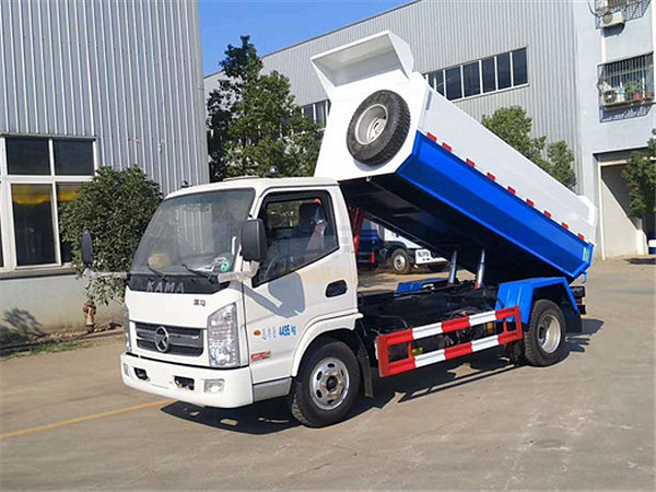 國五凱馬5方自裝卸式垃圾車