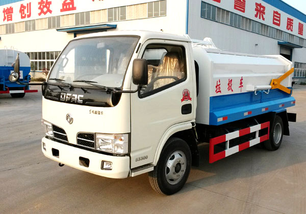 東風(fēng)5方側(cè)裝掛桶式垃圾車(國五)