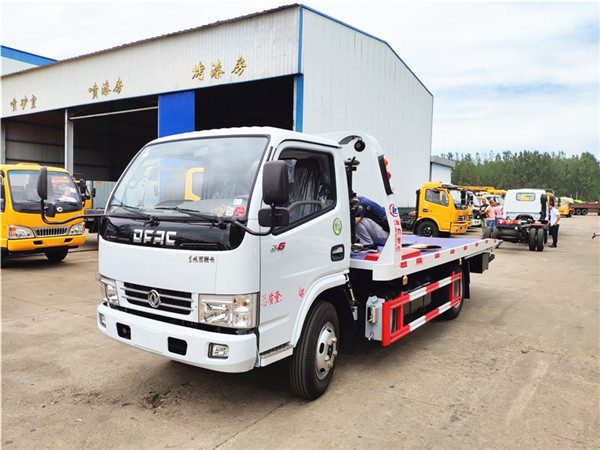 熱銷藍(lán)牌一拖二平板清障車，C證即可駕駛