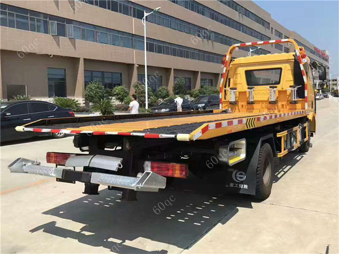 解放J6一拖二平板清障車(chē)