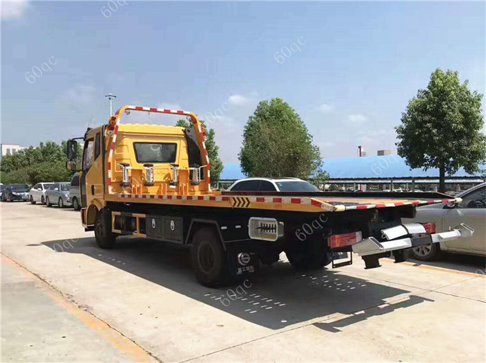 解放J6一拖二平板清障車(chē)