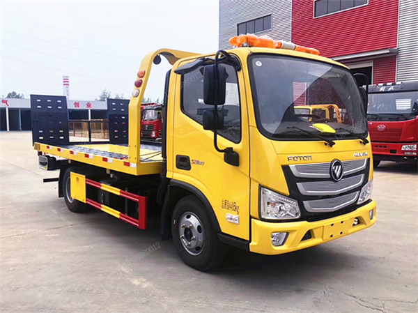 工程黃福田歐馬可S3一拖二國六藍(lán)牌清障車